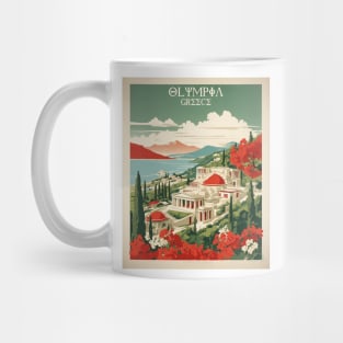 Olympia Greece Tourism Vintage Poster Mug